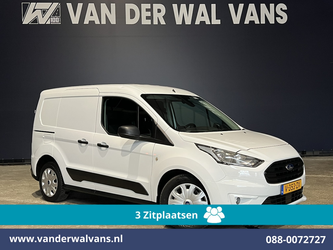 Ford Transit Connect - 1.5 EcoBlue 100pk L1H1 Euro6 Airco | 3-Zits | Camera | Navigatie | Cruisecontrol Parkeerse - AutoWereld.nl