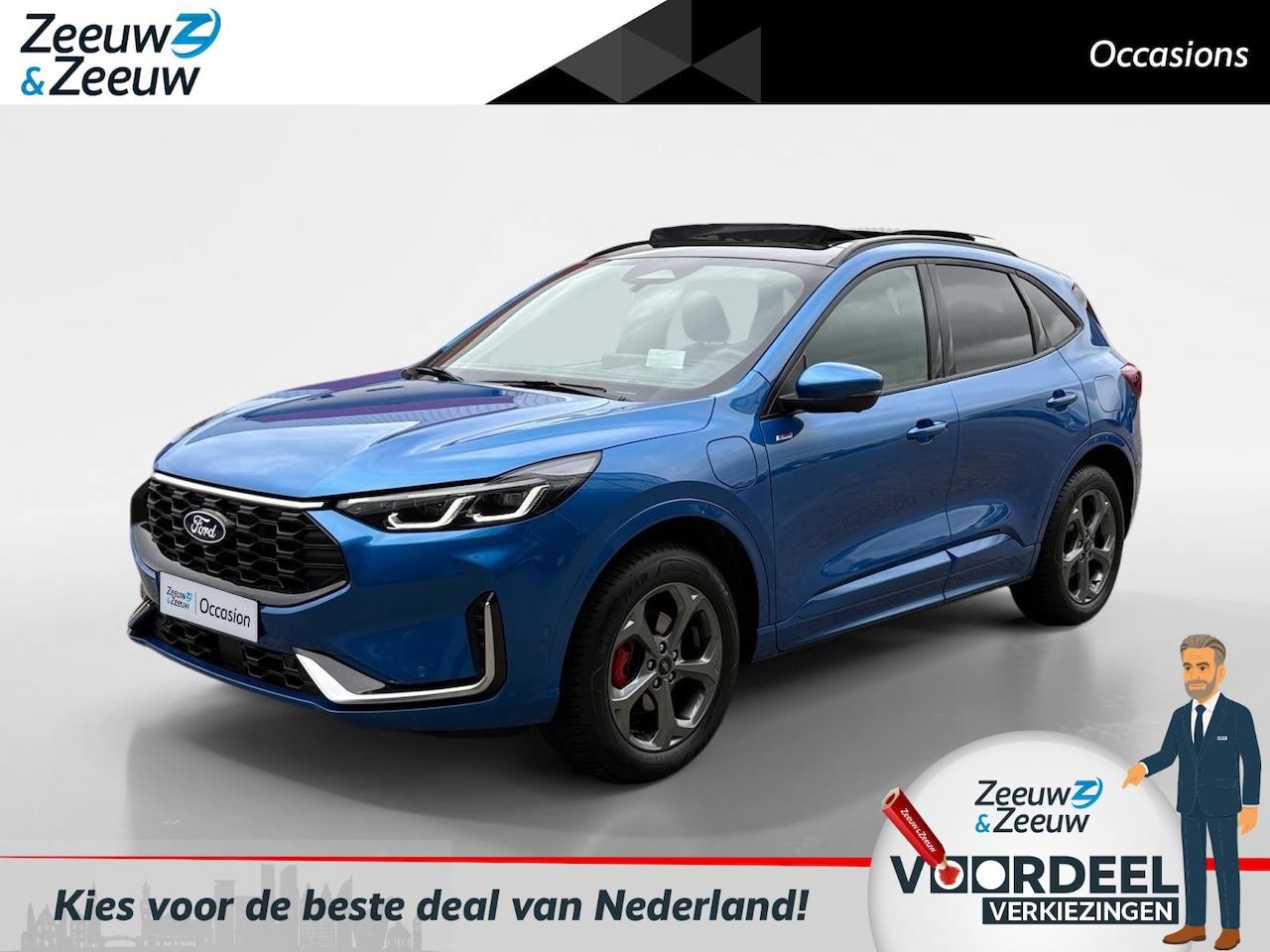 Ford Kuga - 2.5 PHEV ST-Line X | Trekhaak | Schuif/Kantel Dak | Adaptieve Cruise Control | Head-Up Dis - AutoWereld.nl