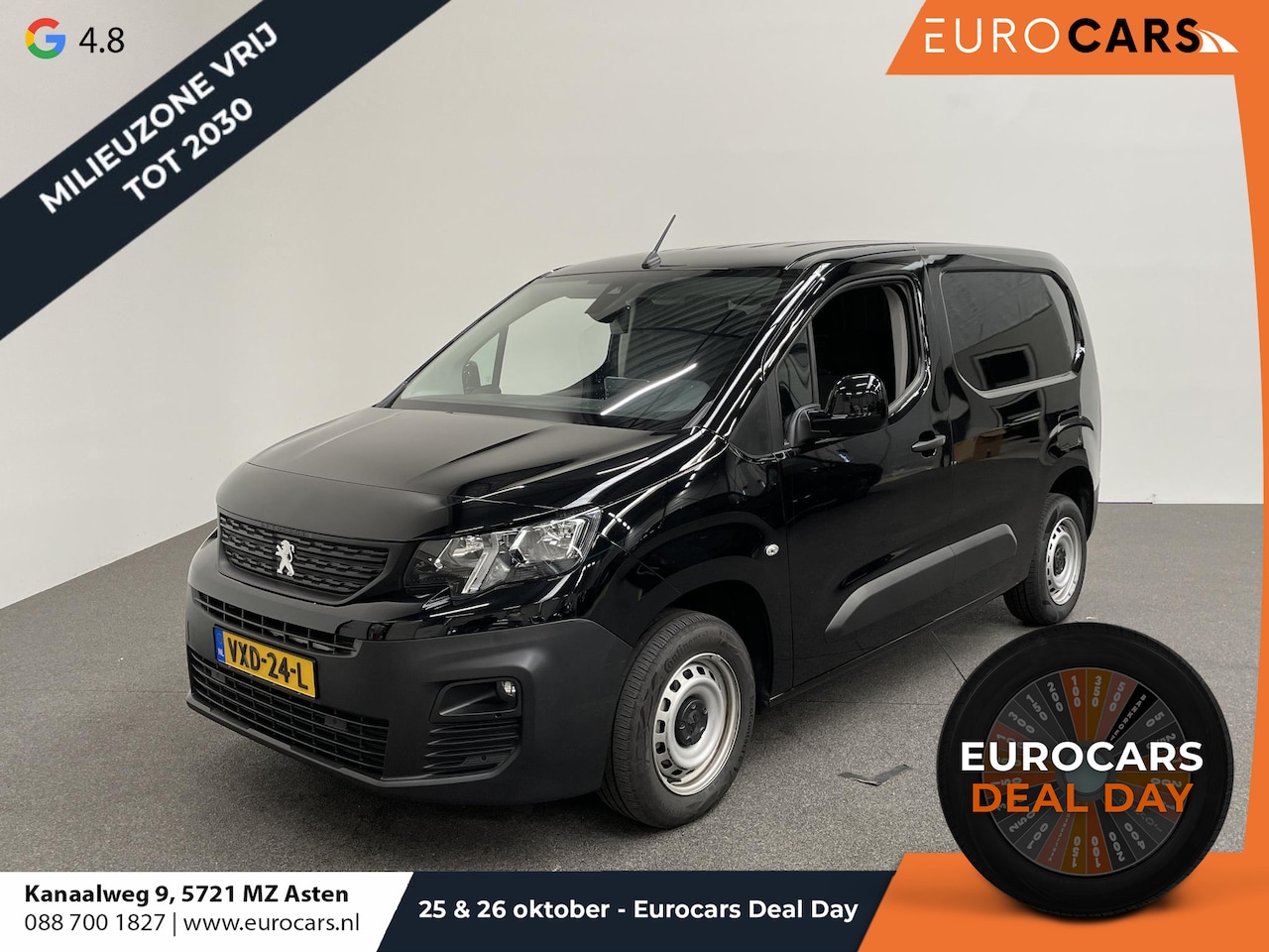 Peugeot Partner - 1.5 BlueHDi 100 S&S L1 Navi Airco Cruise Control PDC achter Camera 2-zits - AutoWereld.nl