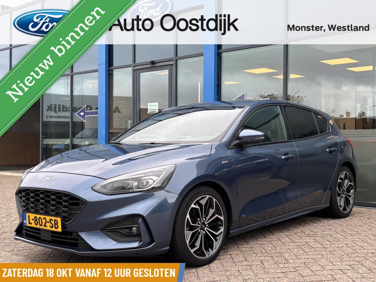 Ford Focus - 1.0 EcoBoost ST Line 125PK Winterpack Adaptieve Cruise Camera AGR-Stoelen Climate B&O Park - AutoWereld.nl