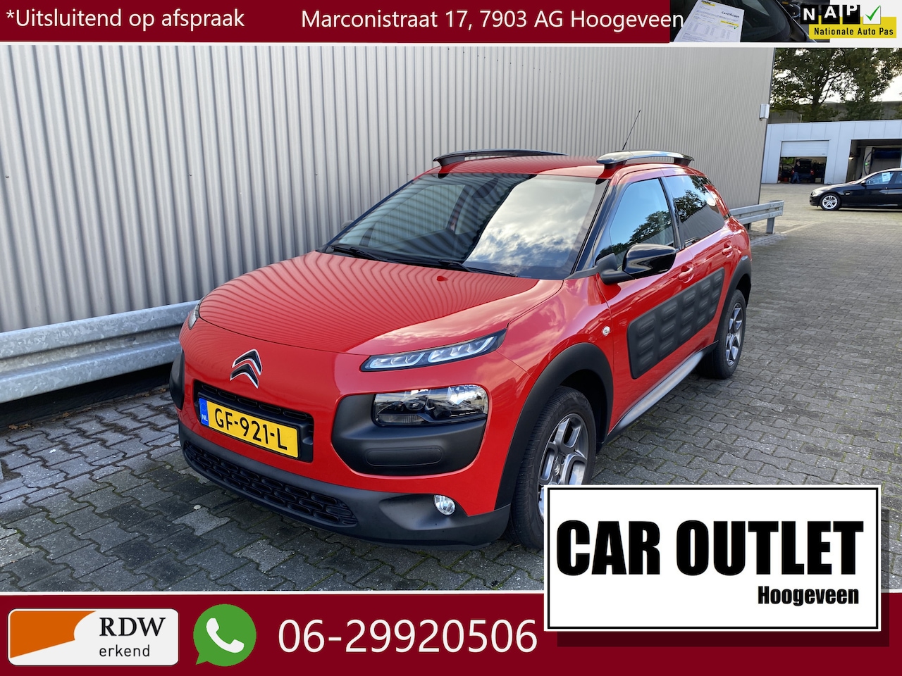 Citroën C4 Cactus - 1.2 e-VTi Shine 150Dkm.NAP, AUTOMAAT, Navi, Clima, CC, PDC & Cam, LM, Trekh, nw. APK – Inr - AutoWereld.nl