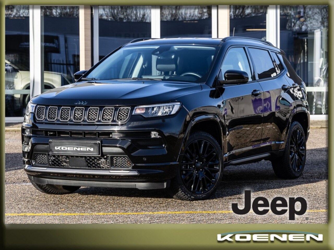 Jeep Compass - 4xE 240pk PHEV S Automaat  4x4 LEER / 360 CAMERA / ADAPT. CRUISE - AutoWereld.nl