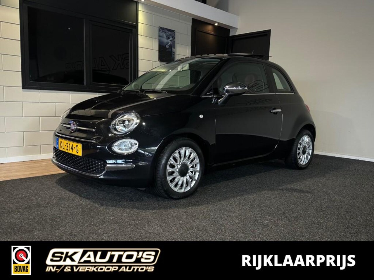 Fiat 500 - 0.9 TWINAIR T LOUNGE l PANODAK l LMV l LEDER l BLUETOOTH l - AutoWereld.nl