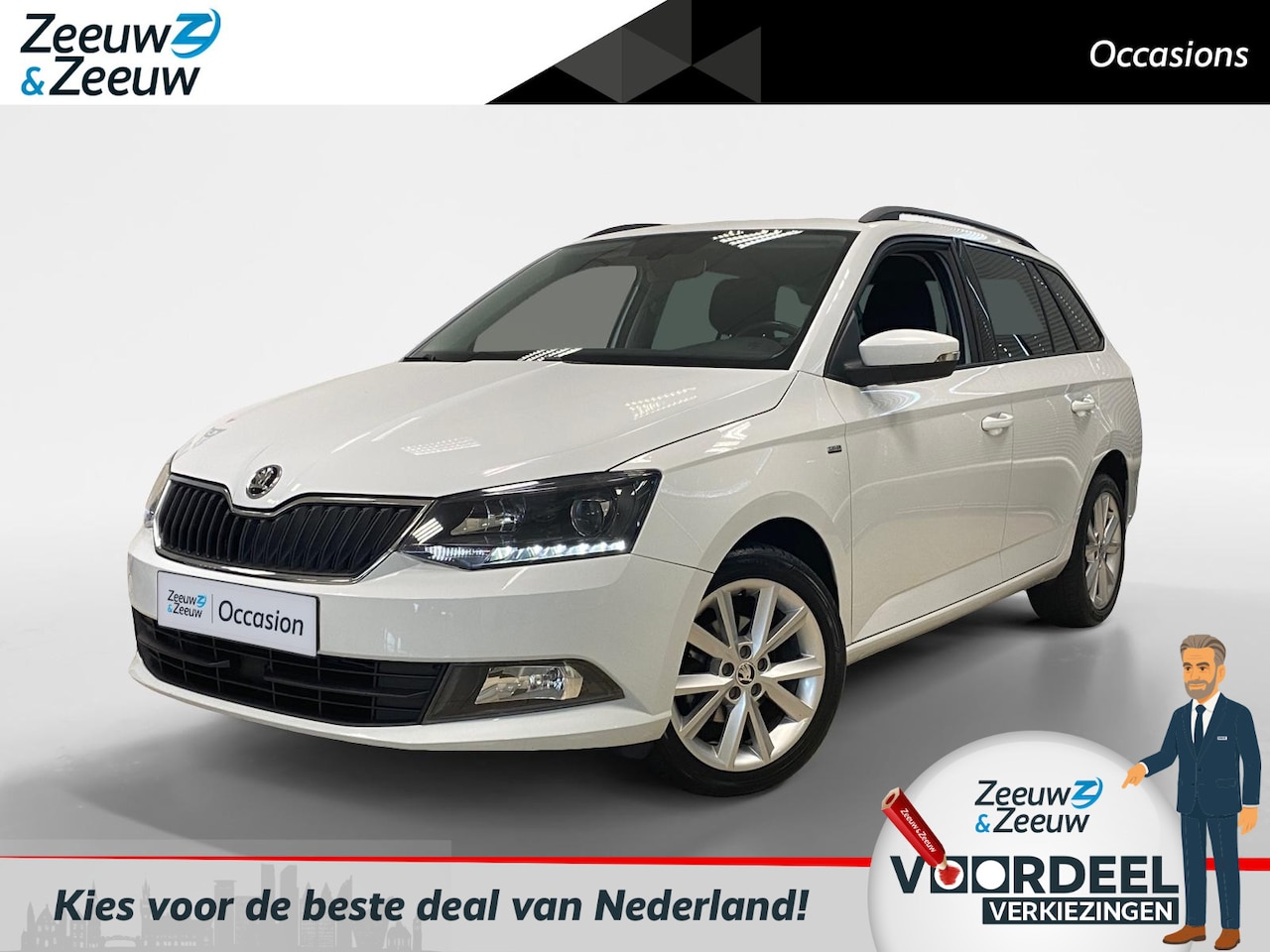 Skoda Fabia Combi - 1.0 TSI | CLEVER | TREKHAAK | NAVI | - AutoWereld.nl
