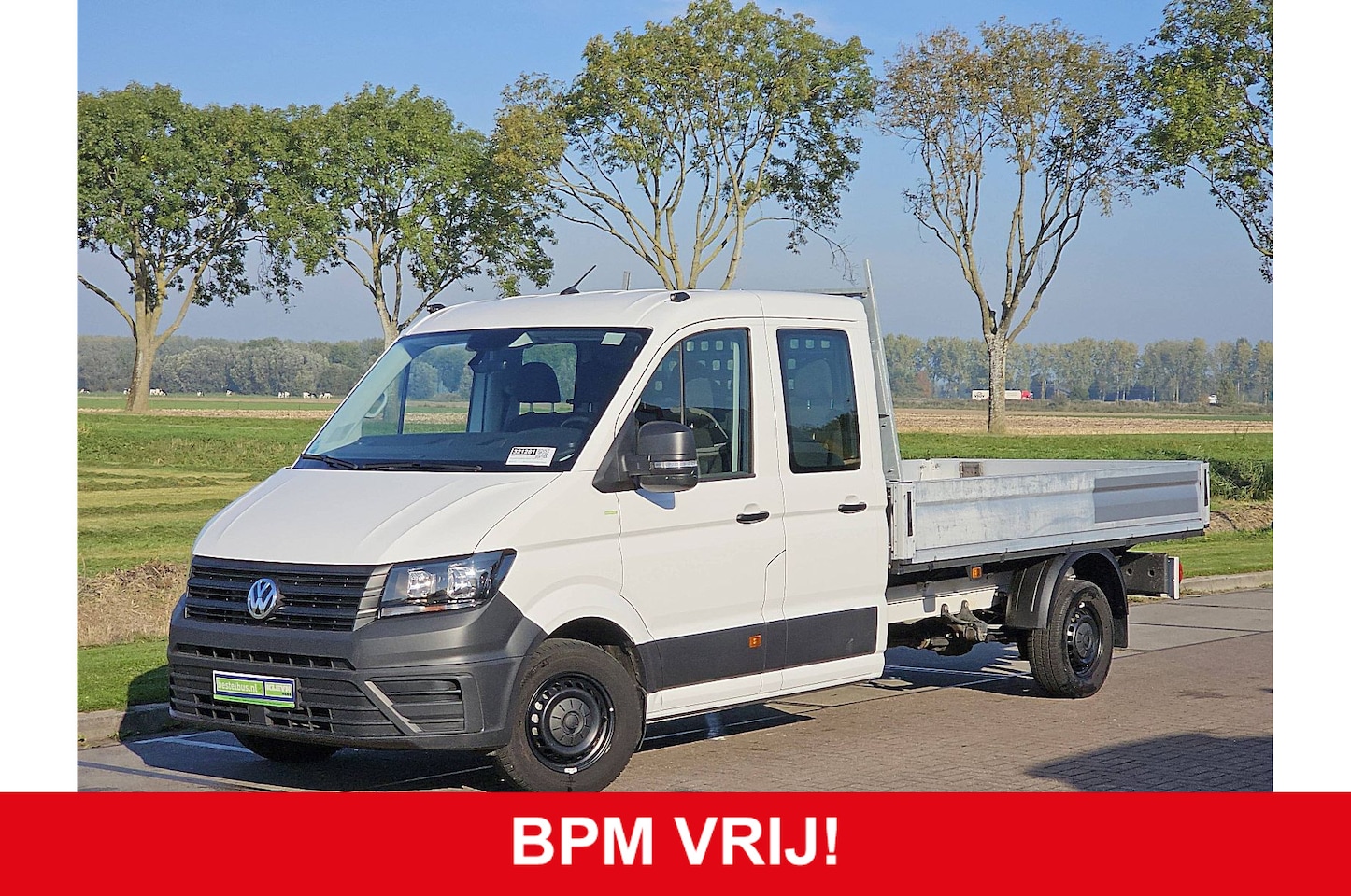 Volkswagen Crafter - 35 2.0 TDI DC L4 Open-Laadbak Trekhaak 140Pk Euro6 Airco! - AutoWereld.nl