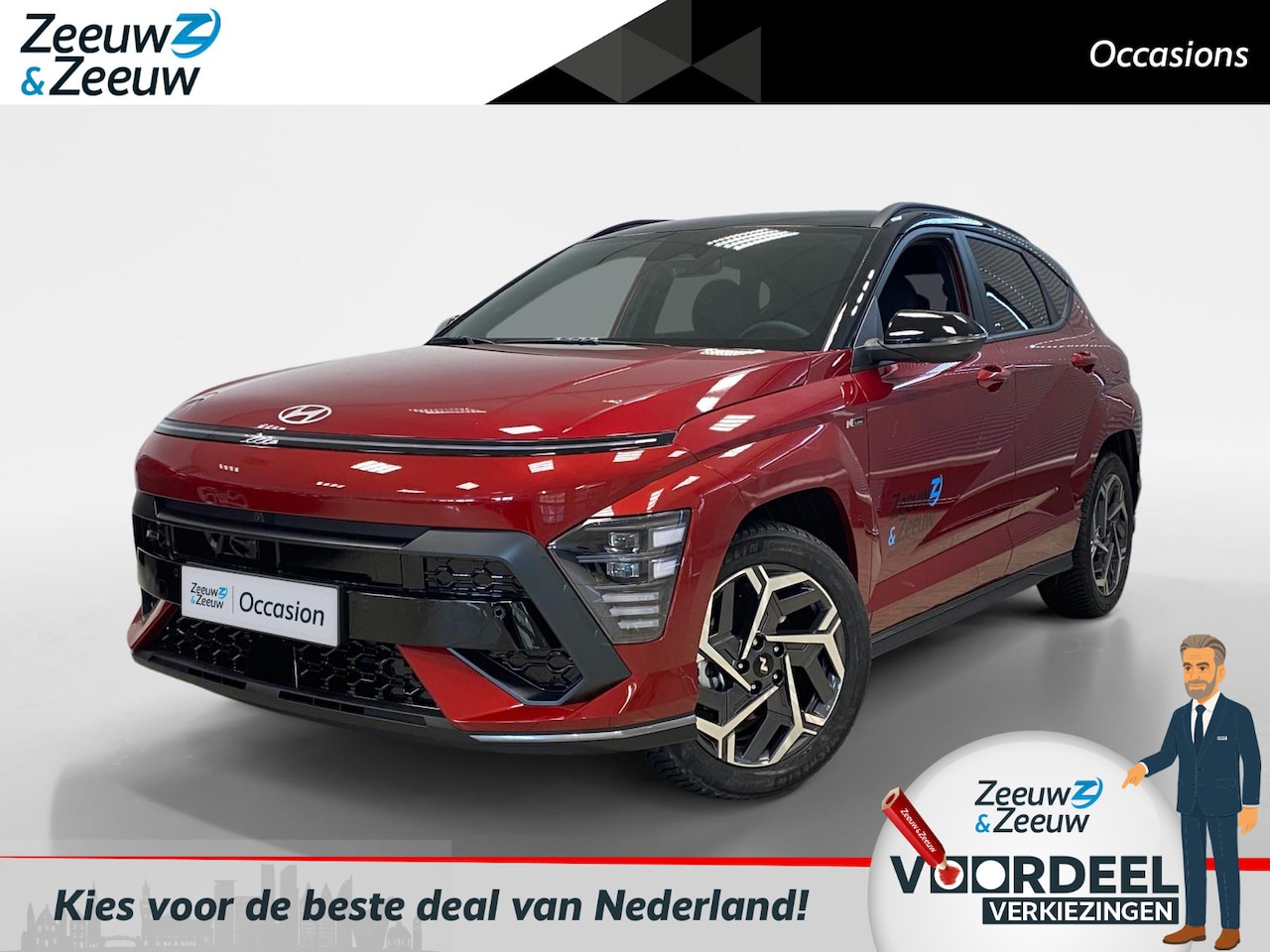 Hyundai Kona - 1.6 HYBRID | N-LINE | TWO TONE | - AutoWereld.nl