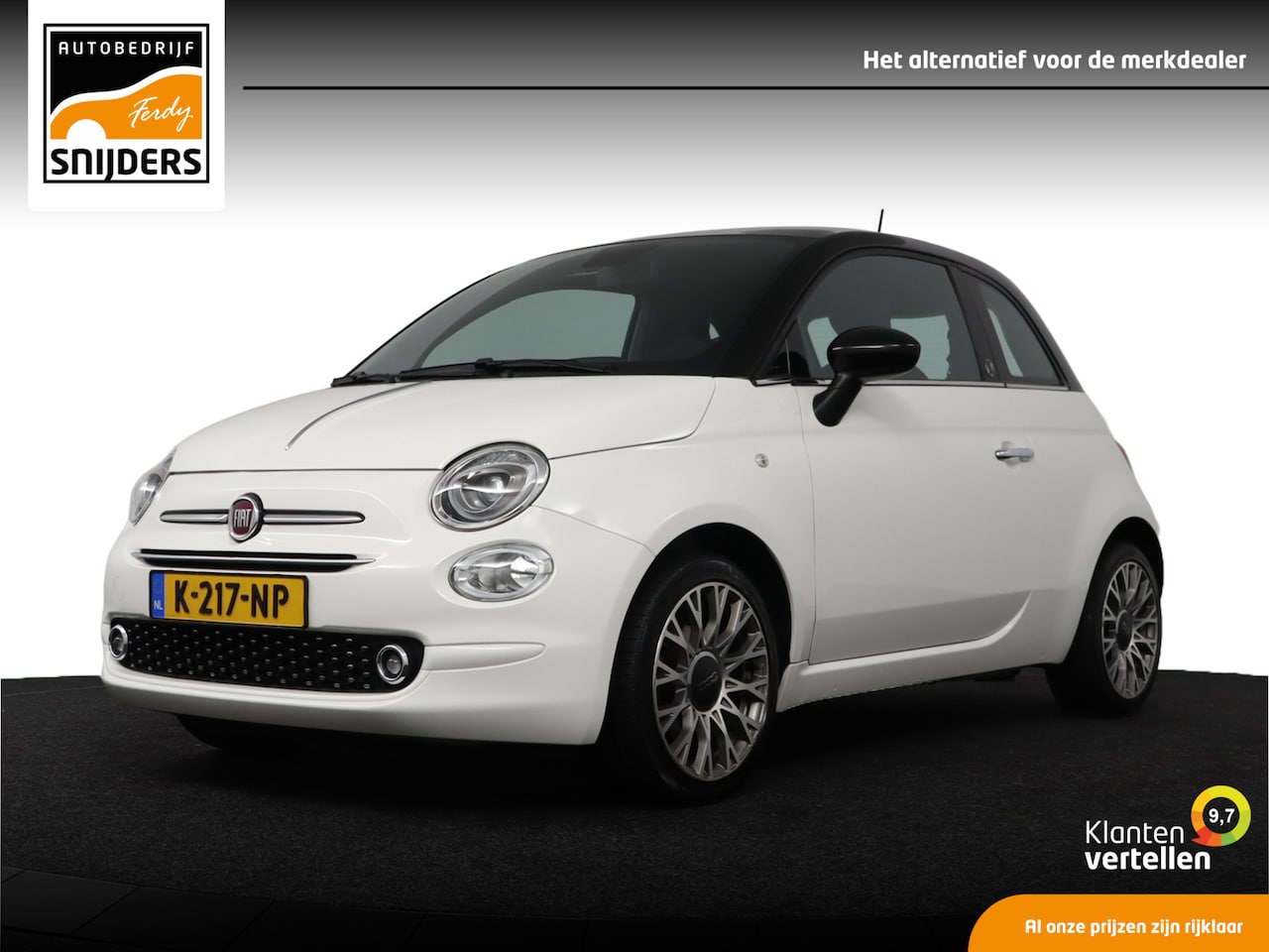 Fiat 500 - 1.2 Star 120 YRS Automaat | UNIEK | Panorama | LED | Cruise | Climatronic | PDC | Leer - R - AutoWereld.nl