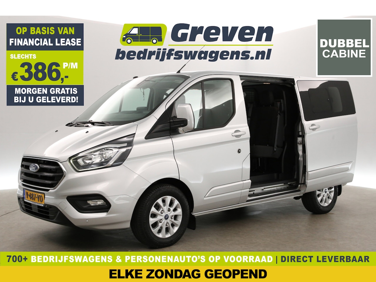 Ford Transit Custom - 300 2.0 TDCI L1H1 | MARGE | DC | Automaat | Airco | Cruise | Camera | Carplay | Trekh. | L - AutoWereld.nl