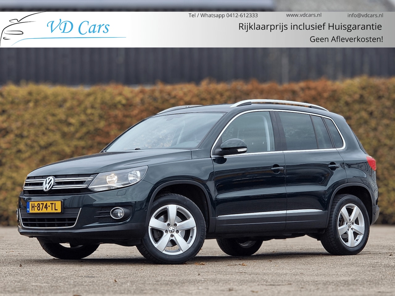 Volkswagen Tiguan - 2.0 TSI Sport&Style 4motion AUTOMAAT*Trekhaak*Navigatie*Cruise control*Climate control*Sto - AutoWereld.nl