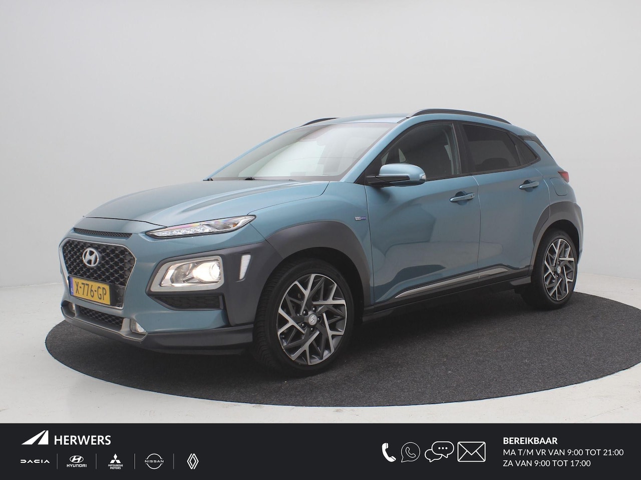 Hyundai Kona - 1.6 GDI HEV Fashion / 1ste Eigenaar / HUD / Apple Carplay / Achteruitrijcamera / Dode Hoek - AutoWereld.nl