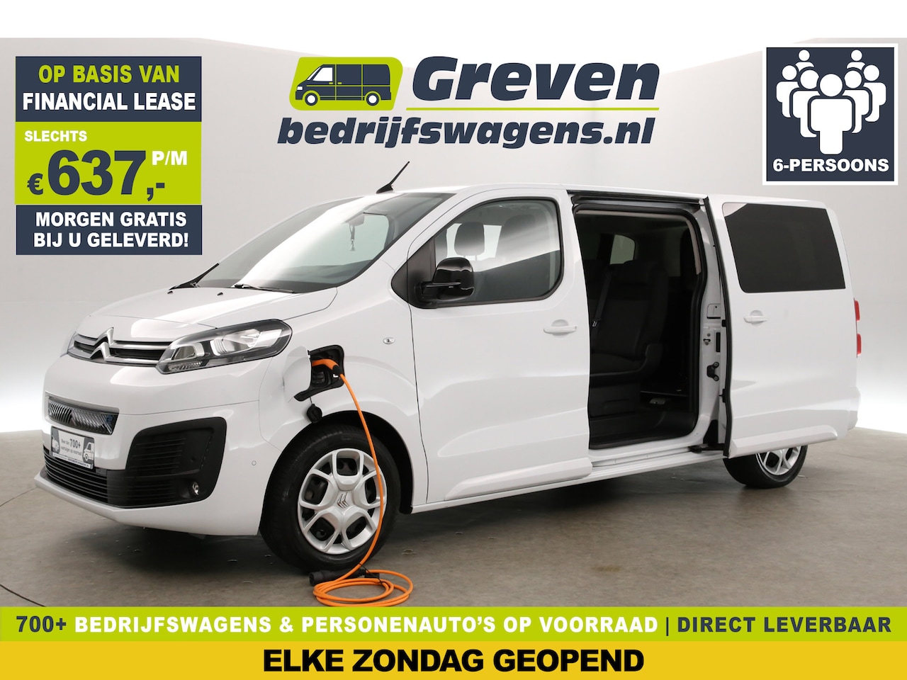 Citroën ë-SpaceTourer - 75 kWh L3H1 | Elektrisch | EMISSIEVRIJE ZONE | Rolstoelbus | 6-Zits | Oprijplaat | Airco | - AutoWereld.nl