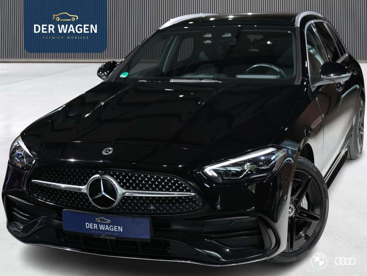 Mercedes-Benz C-klasse - C300e C300e AMG LINE / PANODAK / ACC / 360CAM / AMBIENTE / 18" - AutoWereld.nl