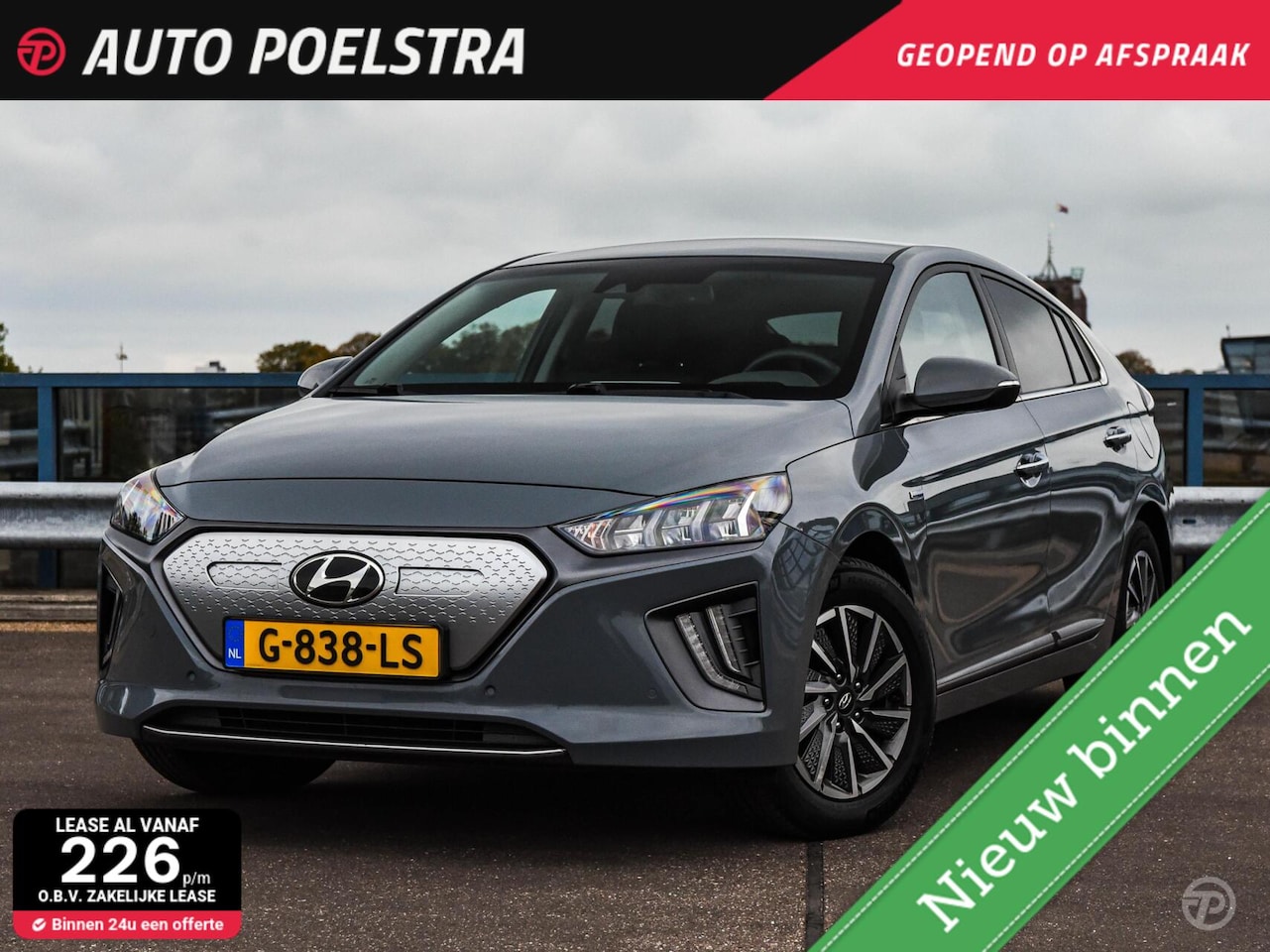 Hyundai IONIQ - Premium EV 38 kWh 136 PK Leder ACC LED Camera Apple CarPlay/Android Auto Stoelverwarming S - AutoWereld.nl