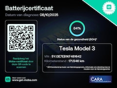 Tesla Model 3 - Long Range AWD 75 kWh 84% SOH Trekhaak (1.000kg) Rijklaarprijs