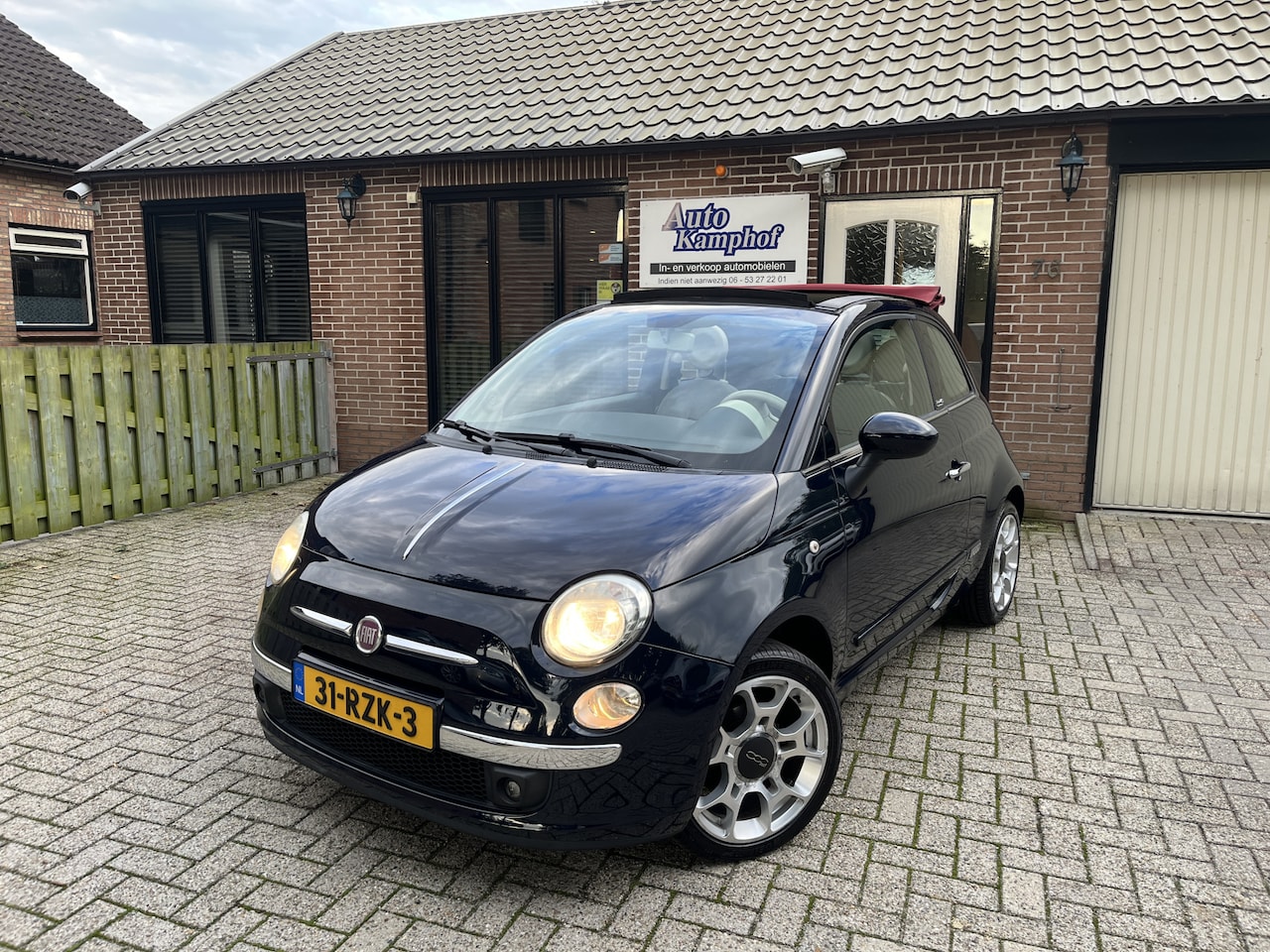 Fiat 500 C - 1.2 Lounge Airco PDC H.Leer 16" - AutoWereld.nl