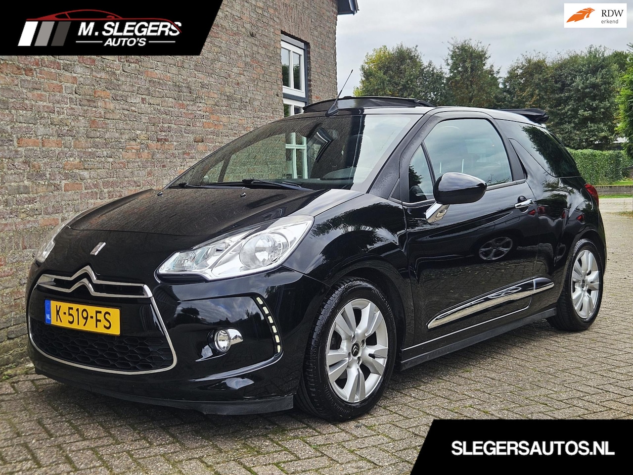 Citroën DS3 Cabrio - 1.6 VTi So Chic*Airco*Cruise*Historie - AutoWereld.nl