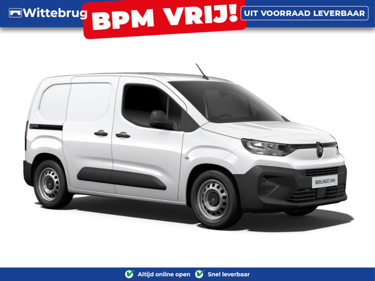 Citroën Berlingo - 1.5 BlueHDi 100 S&S L1 DIRECT RIJDEN - BPM VRIJ -  1000 KG LAADVERMOGEN - AutoWereld.nl