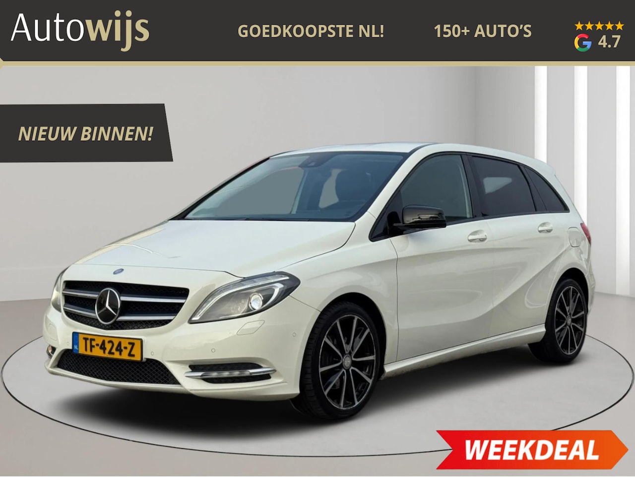 Mercedes-Benz B-klasse - 180 Ambition|120DKM|NAVI|STOELVERW|LM-VELG|Xenon - AutoWereld.nl