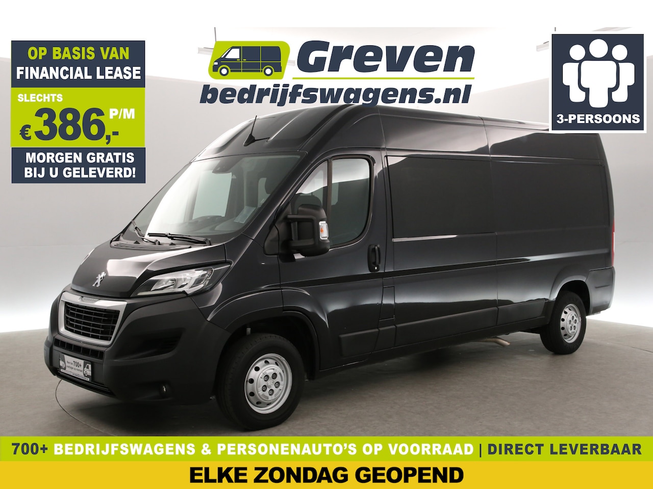 Peugeot Boxer - 335 2.2 BlueHDi L3H2 | 140PK | DC | Airco | Camera | Cruise | Navi | Parkeersensoren | Tre - AutoWereld.nl