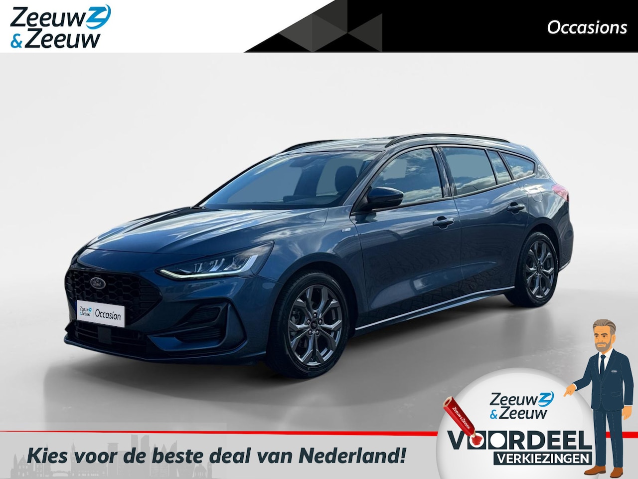 Ford Focus Wagon - 1.0 EcoBoost Hybrid ST-Line | Automaat | Apple carplay & Android auto | Navigatie | Parkee - AutoWereld.nl