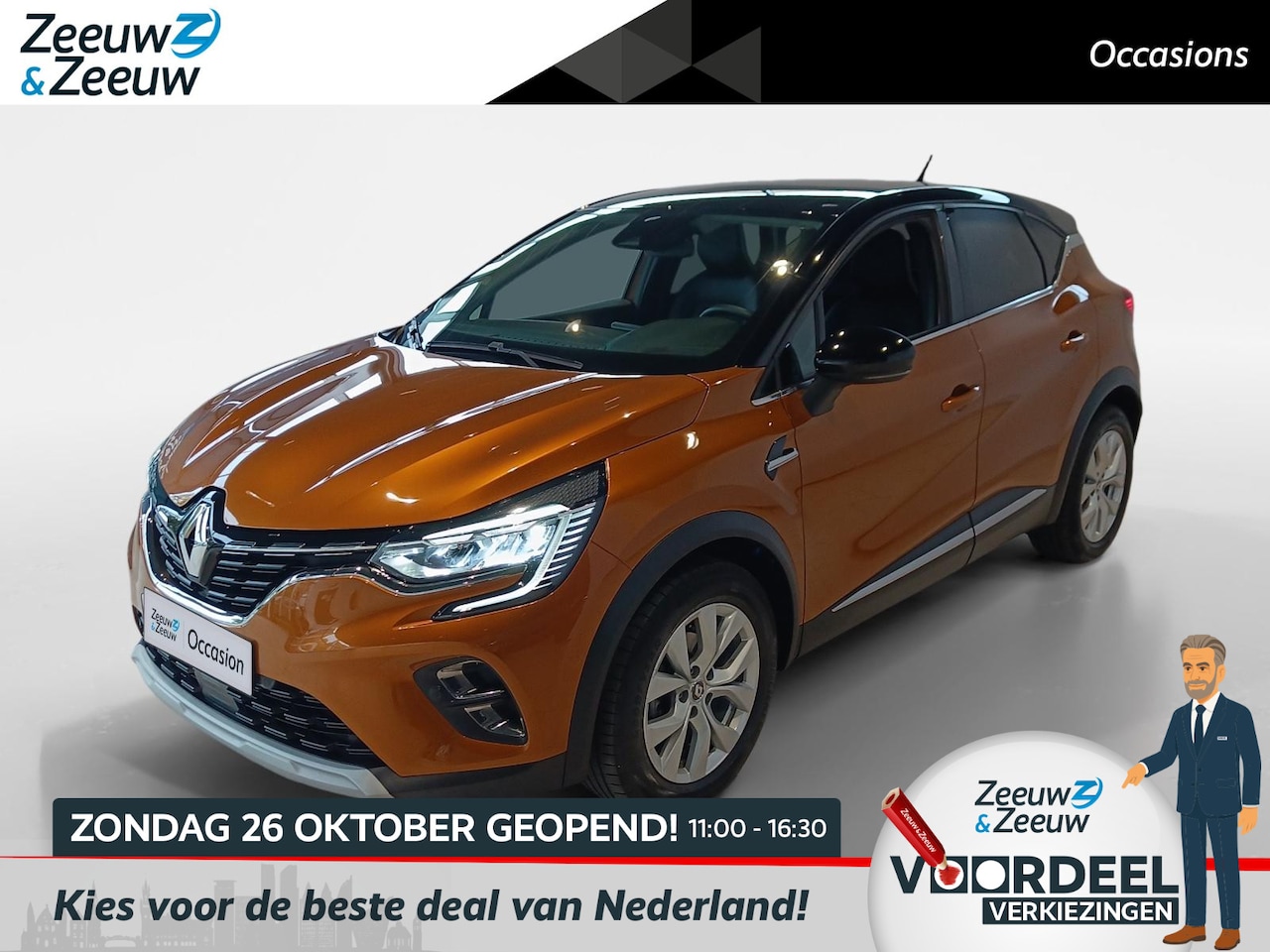 Renault Captur - 1.3 TCe 140 Intens *Automaat*Navi+Camera*Parkeersensoren*LM.Velgen*Trekhaak - AutoWereld.nl