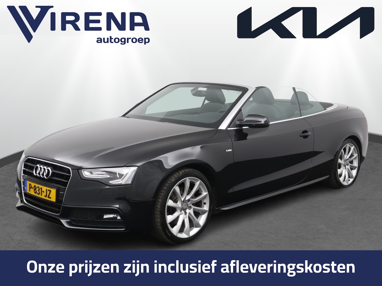 Audi A5 Cabriolet - 2.0 TFSI Pro Line S Automaat - Navigatie - Stoelverwarming - Leder - Navigatie - Sensoren - AutoWereld.nl
