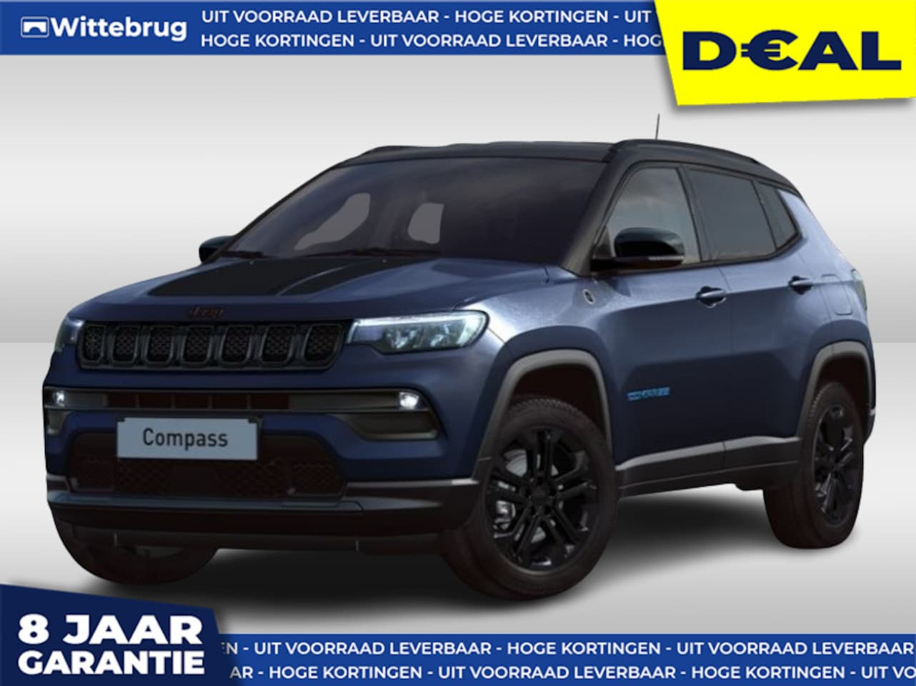 Jeep Compass - 4xe 240 Plug-in Hybrid Electric North Star DIRECT RIJDEN - PANORAMADAK - 8 JAAR GARANTIE! - AutoWereld.nl