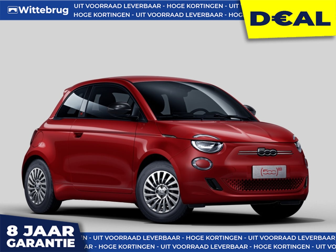 Fiat 500 - RED 24 kWh DIRECT RIJDEN - GRATIS WALLBOX - 8 JAAR GARANTIE - AutoWereld.nl