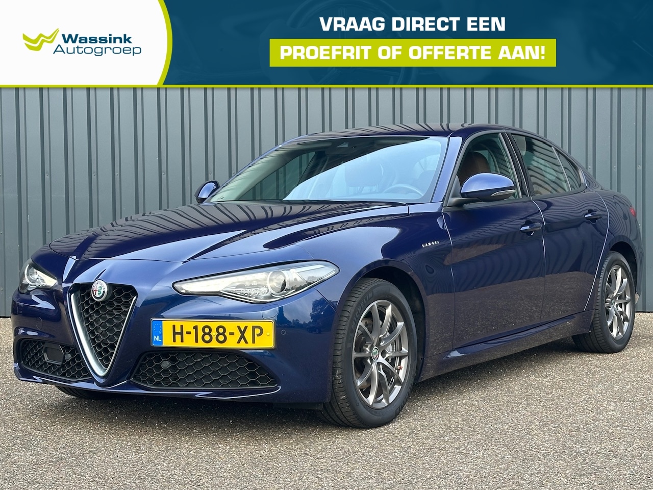 Alfa Romeo Giulia - 2.0 TURBO 200pk Automaat Super I Adaptieve Cruise I Bruin Leer I Camera I PDC V+A I Carpla - AutoWereld.nl