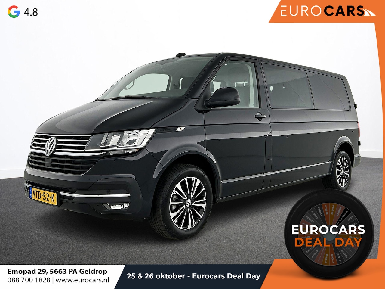 Volkswagen Transporter - 2.0 TDI L2H1 Dubbele Cabine Highline Automaat Navigatie Carplay Parkeersensoren Trekhaak C - AutoWereld.nl