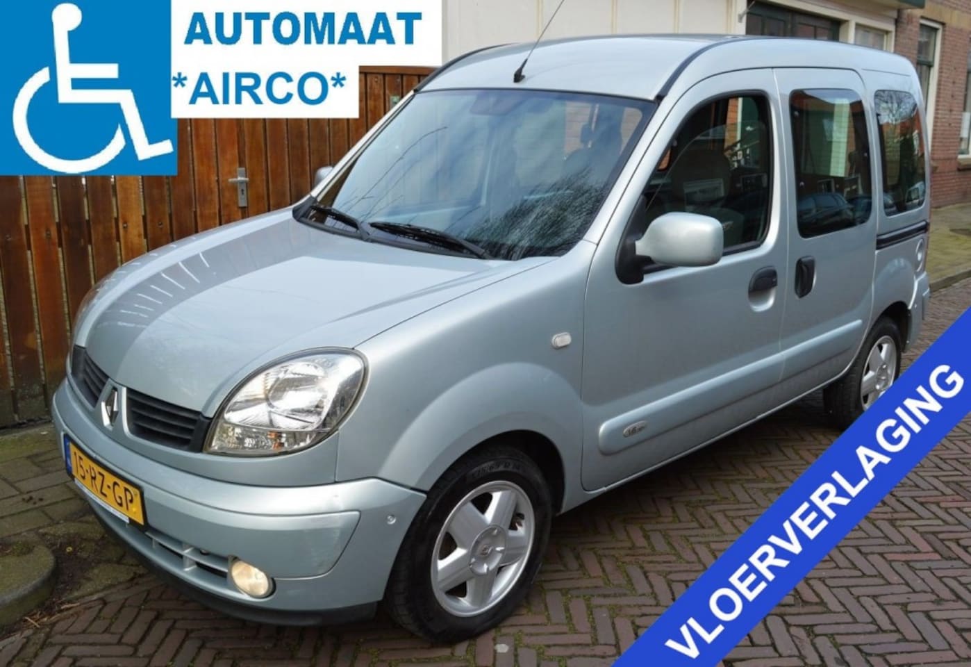 Renault Kangoo - 1.6  ROLSTOELAUTO AUTOMAAT AIRCO Knielsysteem BENZINE - AutoWereld.nl