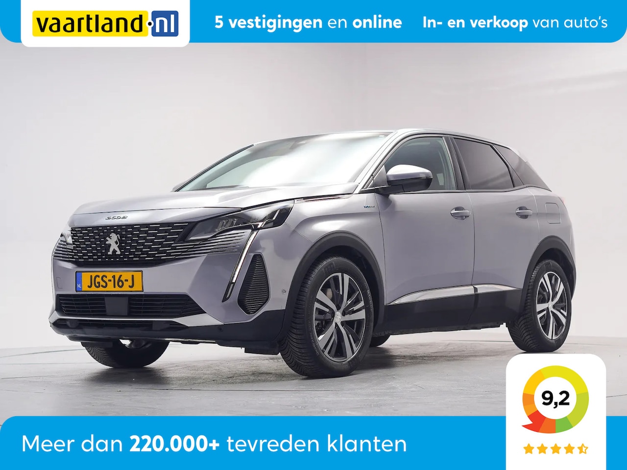 Peugeot 3008 - 1.6 Plug-in Hybrid 225 Alure [ Navi Camera Half-leder ] - AutoWereld.nl