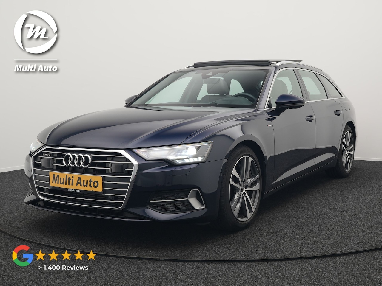 Audi A6 Avant - 50 TFSI e quattro S Line Plug In Hybrid 300pk PHEV | Trekhaak Af Fabriek | Panodak | Head - AutoWereld.nl