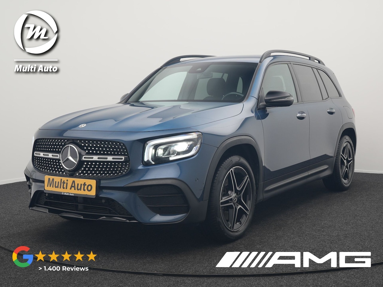 Mercedes-Benz GLB - 250 AMG Line 225pk | Widescreen Navigatie | Alcantara Sportstoelen Memory & Verwarmd | App - AutoWereld.nl