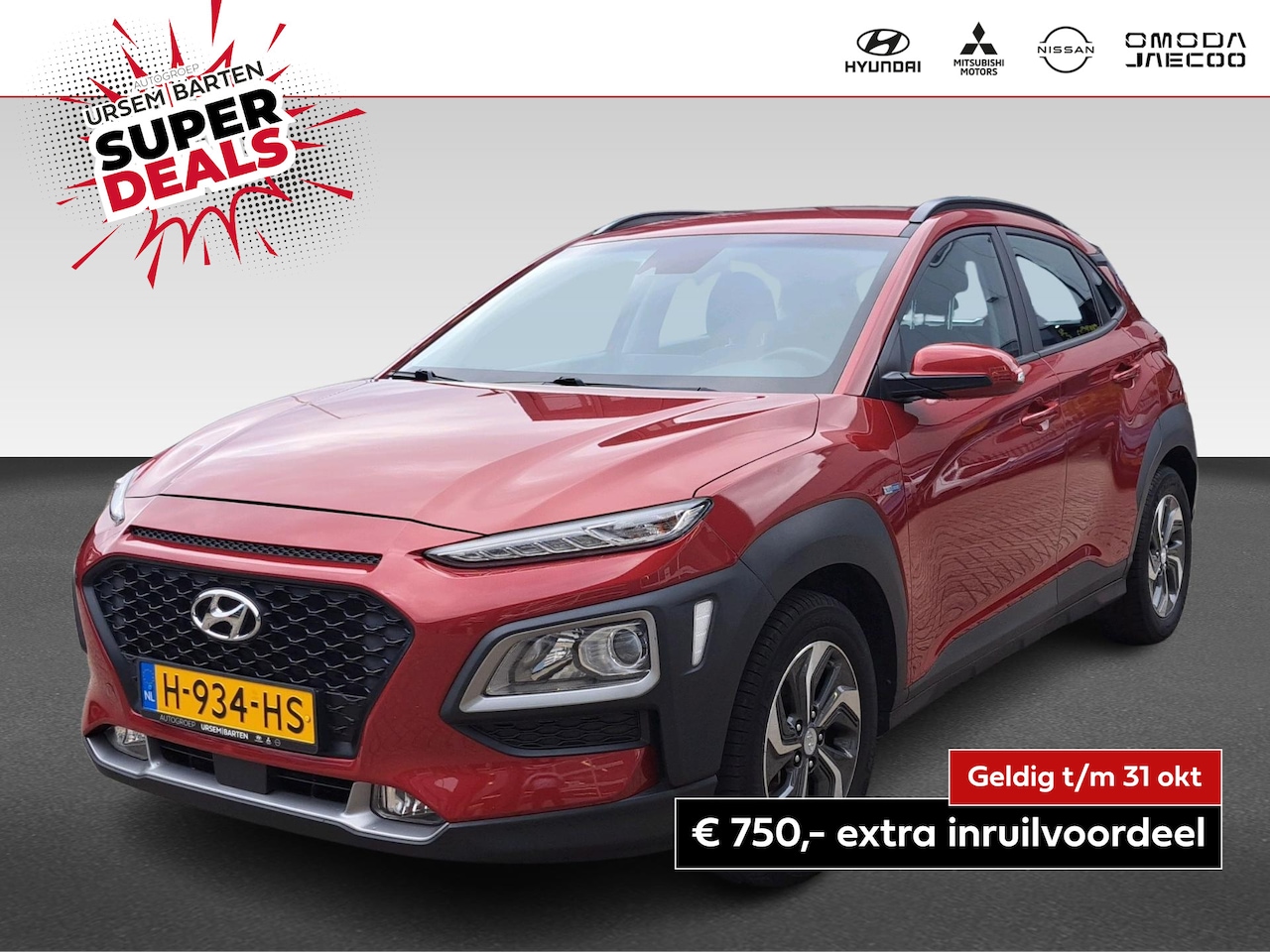 Hyundai Kona - 1.6 GDI HEV Comfort Incl. Automaat | Navigatie | Apple Carplay & Android Auto | Achteruitr - AutoWereld.nl