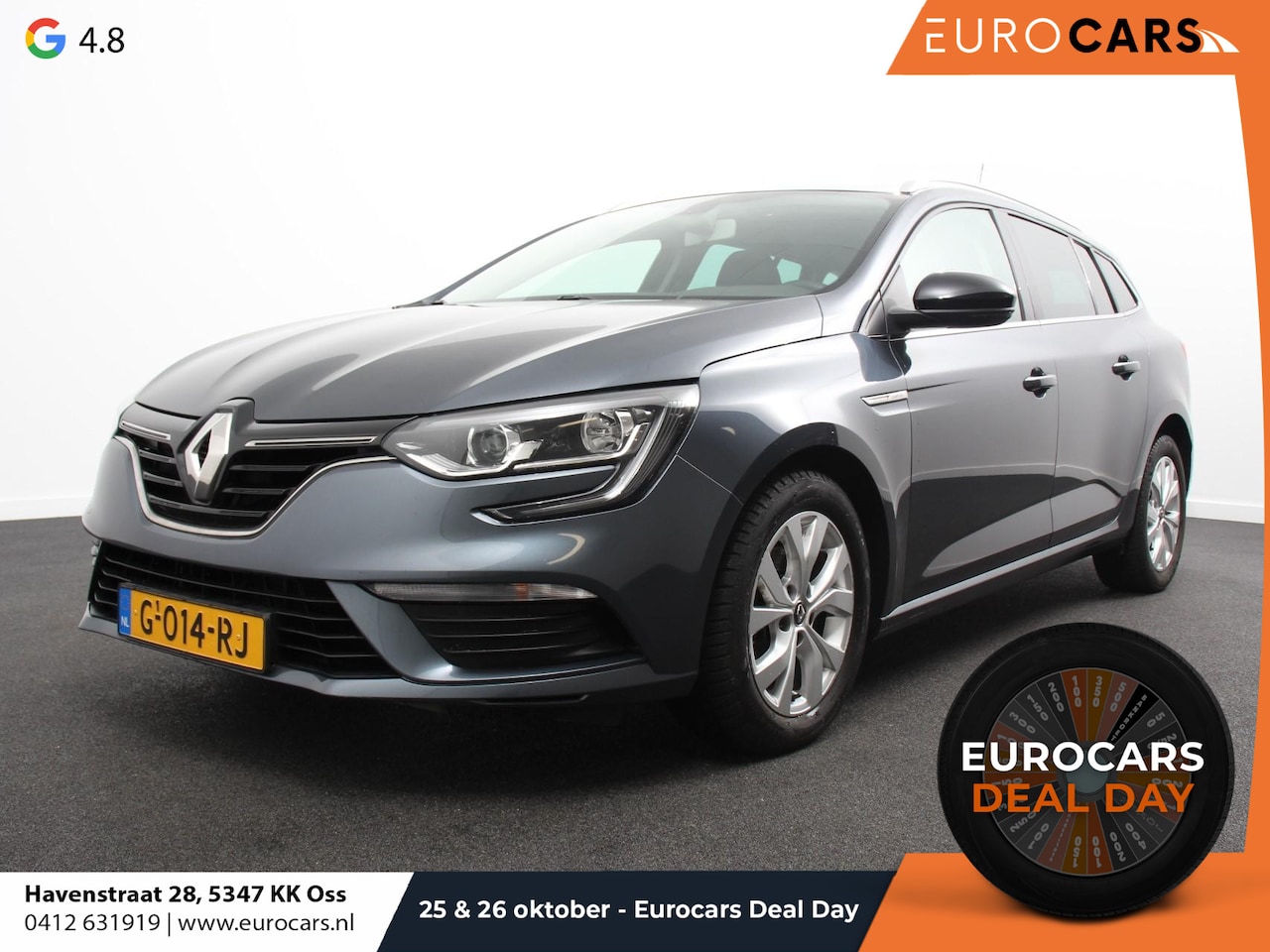 Renault Mégane Estate - 1.3 TCe Limited Cruise control Climate control Navigatie Parkeersensoren achter Lichtmetal - AutoWereld.nl