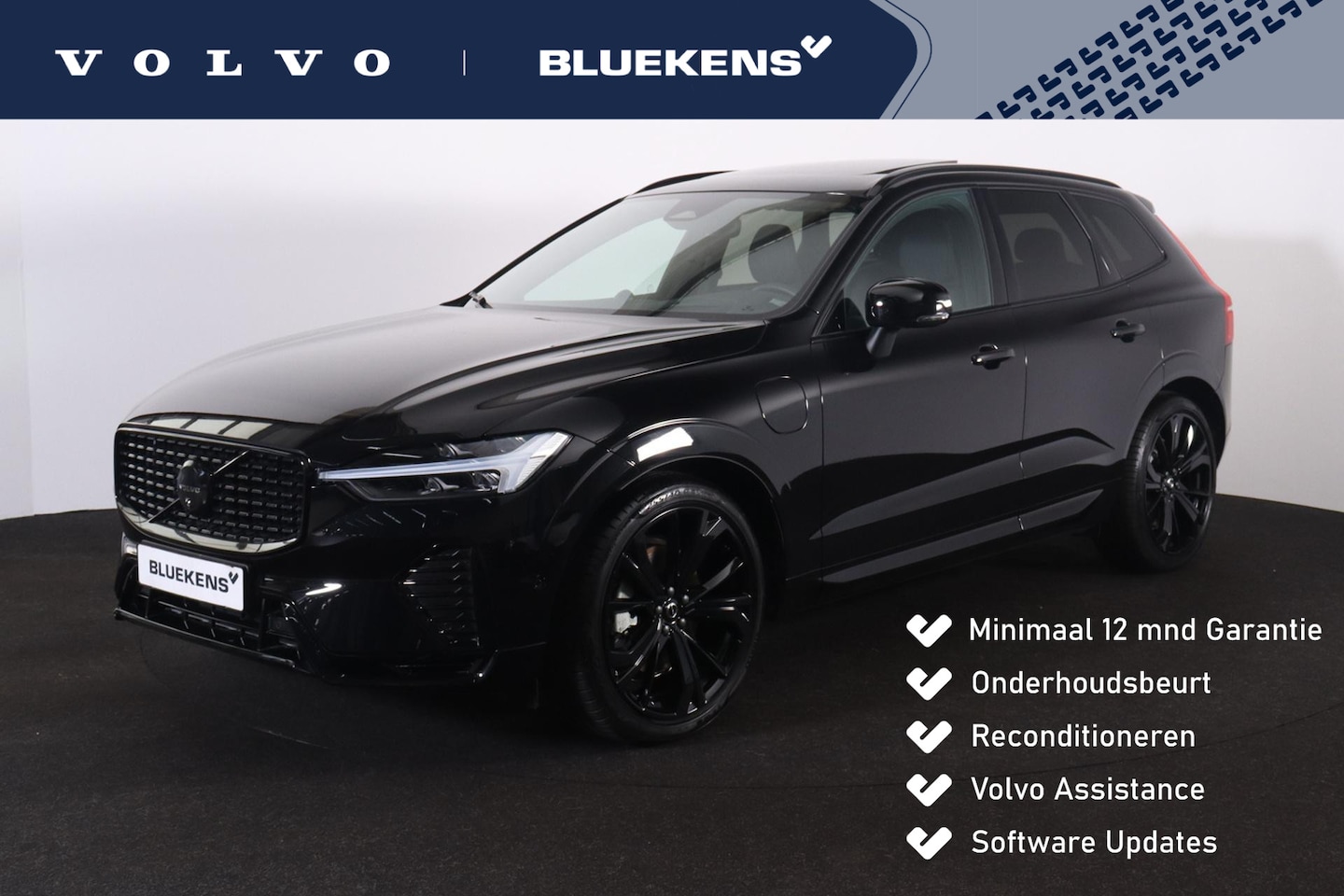 Volvo XC60 - T6 Recharge AWD Ultra Black Edition - LONG RANGE - Luchtvering - Panorama/schuifdak - Inte - AutoWereld.nl