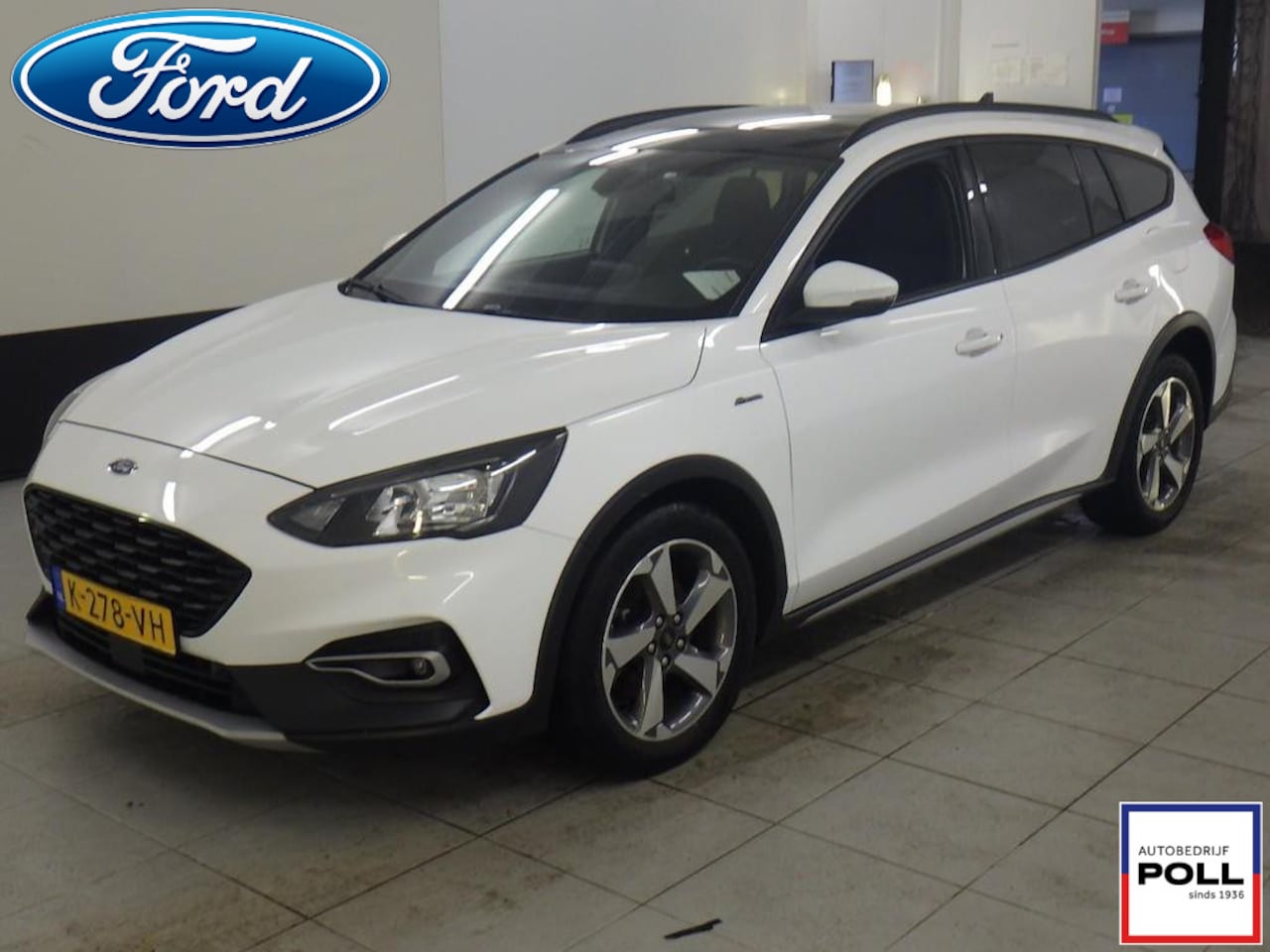 Ford Focus Wagon - 1.0 EcoB Hybrid Active X Panoramadak Camera Half Leer Stoelverwarming Privacy Glass Wagon - AutoWereld.nl