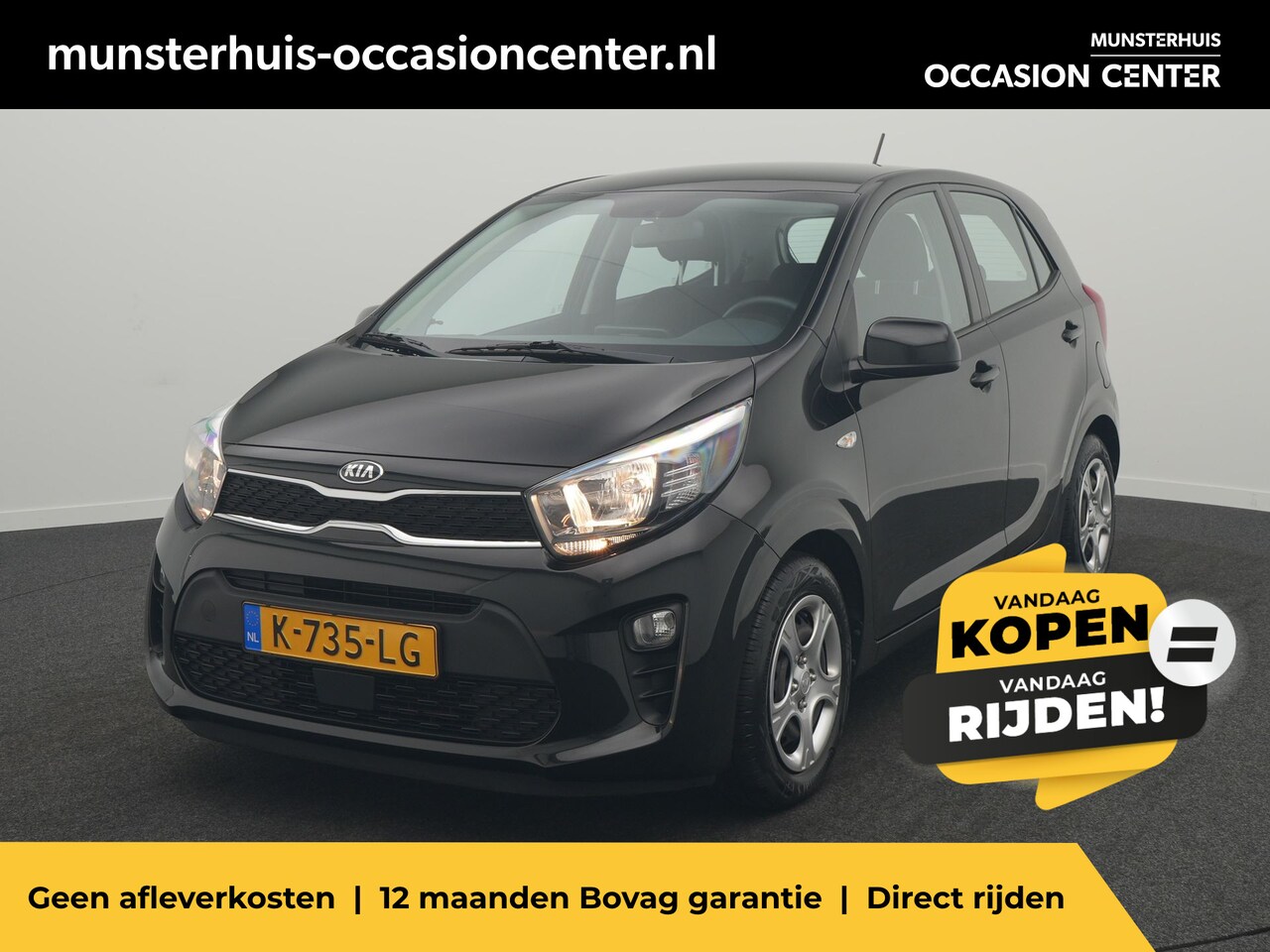 Kia Picanto - 1.0 DPi ComfortLine - RIJKLAARPRIJS - Airco - Cruise Control - Bluetooth Carkit - DAB - AutoWereld.nl