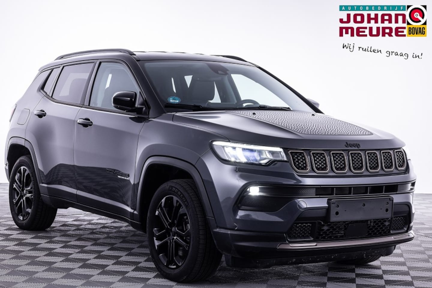 Jeep Compass - 4 x e 240 Plug-in Hybrid Upland | Full LED | ECC | PDC | CARPLAY | Half LEDER - AutoWereld.nl