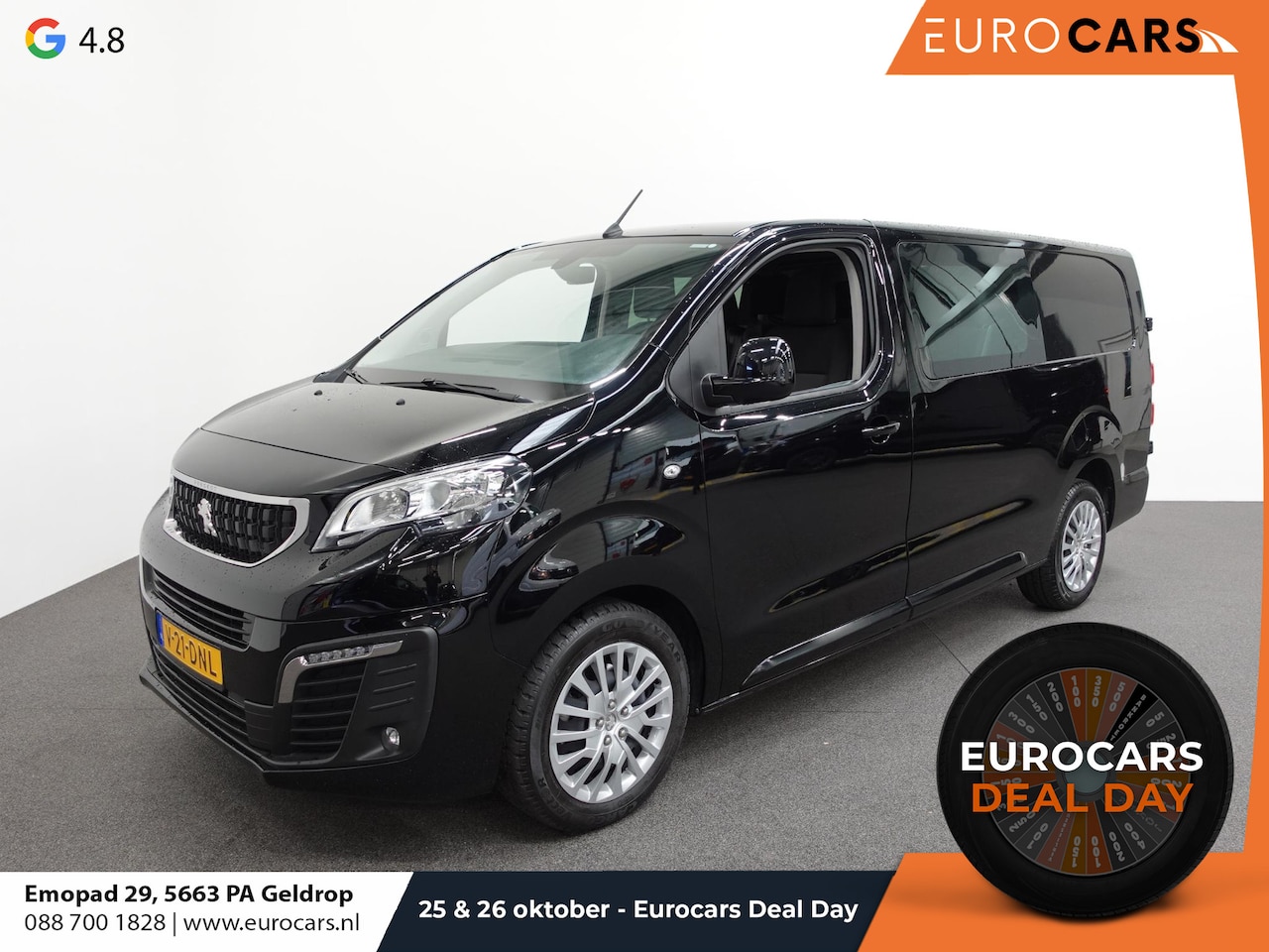 Peugeot Expert - 180pk Automaat Long L3 Premium Dubbele Cabine Trekhaak Navigatie Apple Carplay Cruise cont - AutoWereld.nl