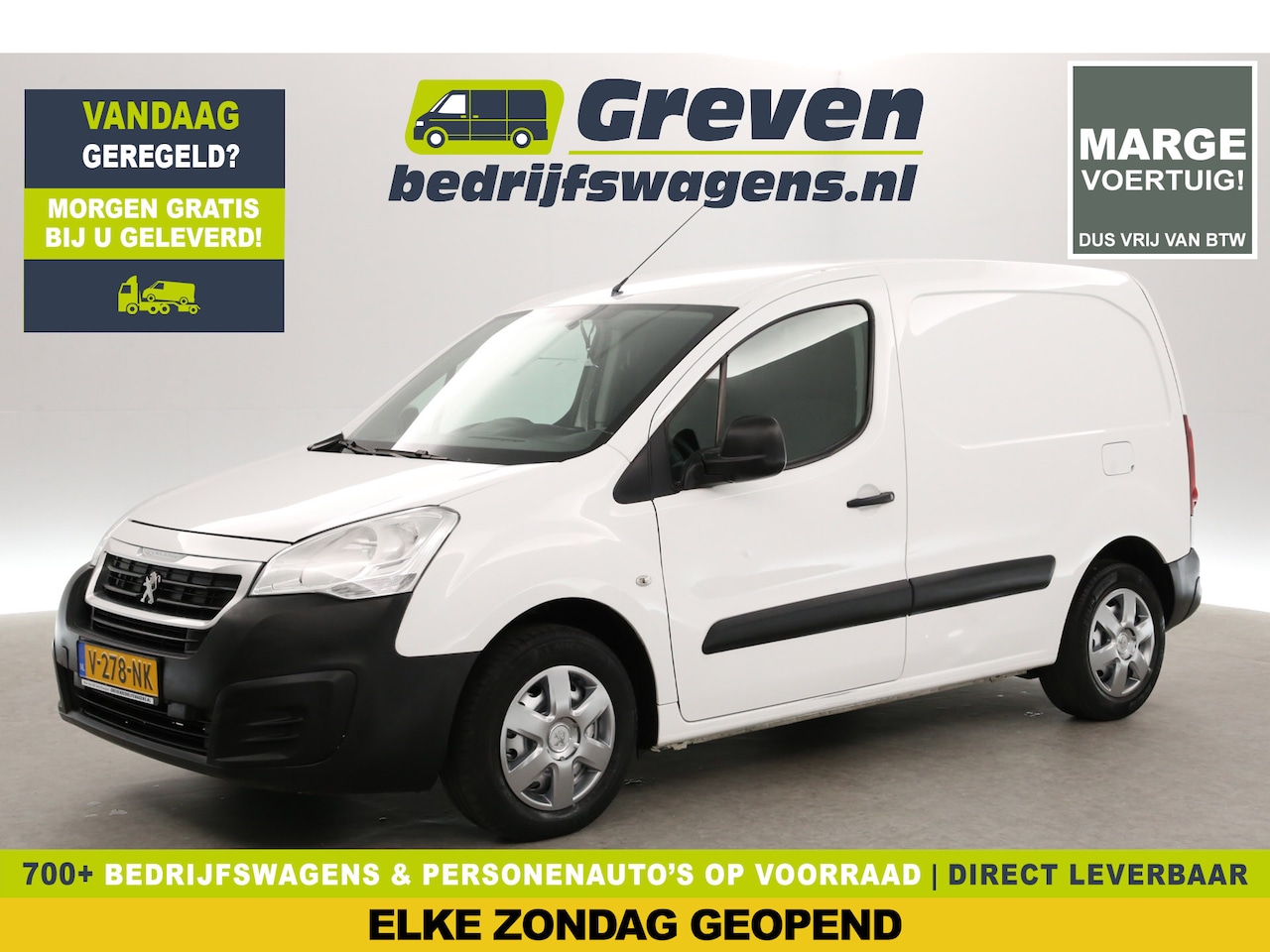 Peugeot Partner - 120 1.6 BlueHDi | MARGE | Export | Airco | Elektrpakket - AutoWereld.nl