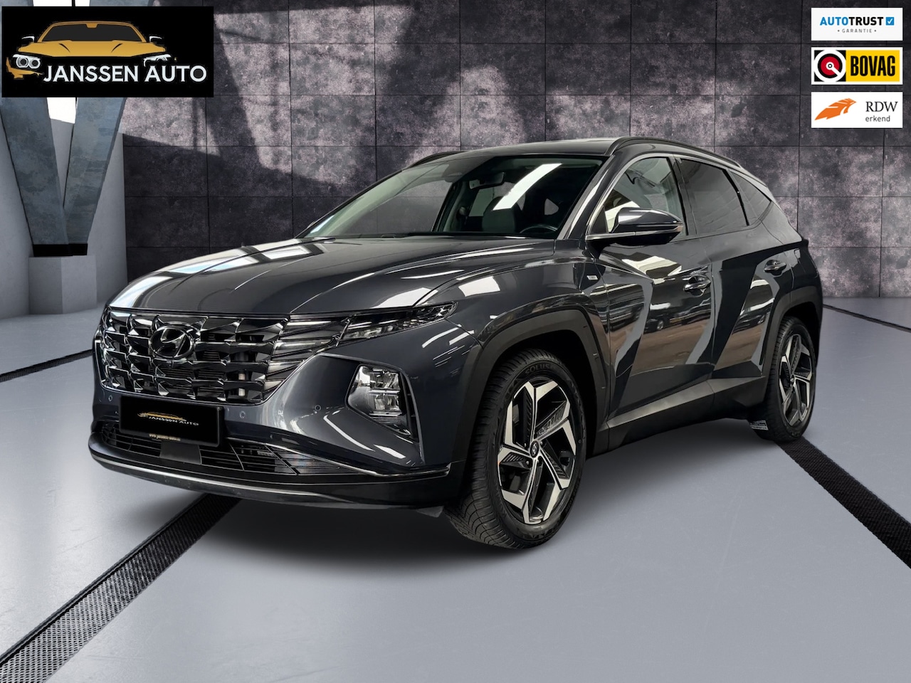 Hyundai Tucson - 1.6 T-GDI MHEV Premium | 1e eigenaar | Dealeronderhouden | Leder | 360 camera | Stoel koel - AutoWereld.nl