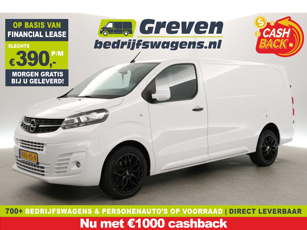 Opel Vivaro - 2.0 CDTI L3H1 | 145PK | Airco | Cruise | 3-Zits | 360 Camera | Carplay | Navi | Parkeersen - AutoWereld.nl