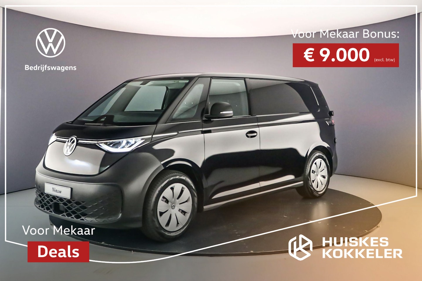 Volkswagen ID. Buzz Cargo - Economy Business 59kWh 170pk | Voor Mekaar Deal > ACTIE-Prijs; bij koop of leasen via HK < - AutoWereld.nl