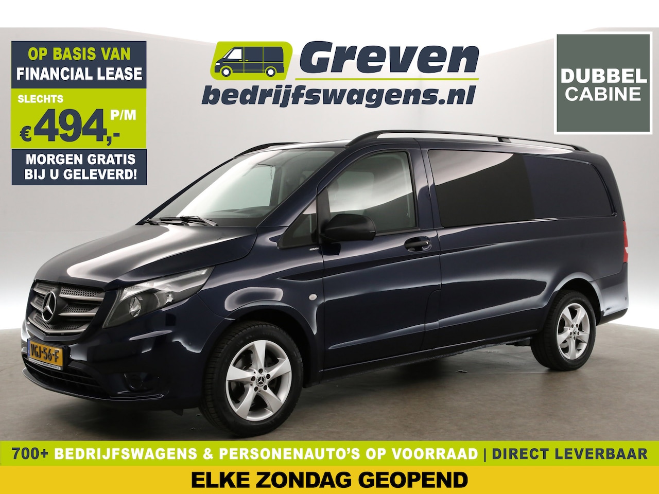Mercedes-Benz Vito - 114 CDI Lang | Automaat | DC | Airco | Camera | Cruise | Carplay | Trekh. | Parkeersens. - AutoWereld.nl