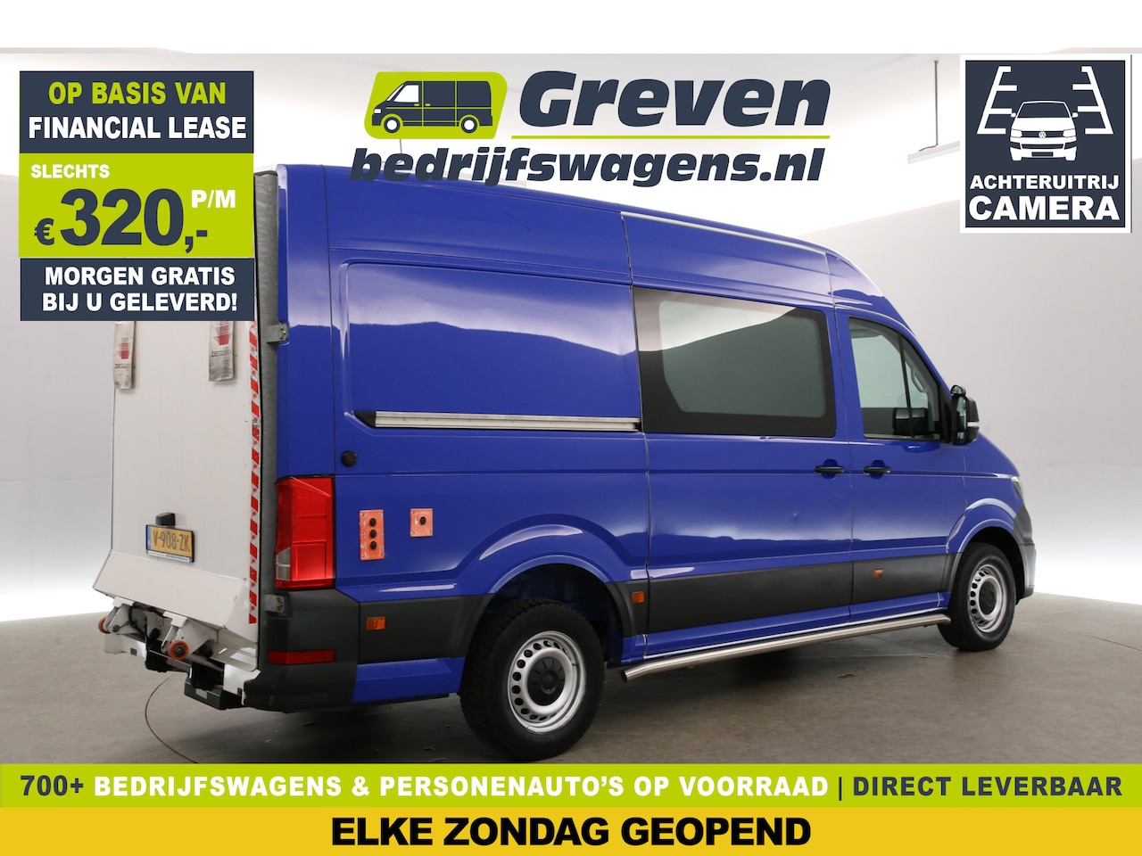 Volkswagen Crafter - 35 2.0 TDI L3H3 | Laadlift | Airco | Camera | Cruise | Carplay | Parkeersensoren - AutoWereld.nl
