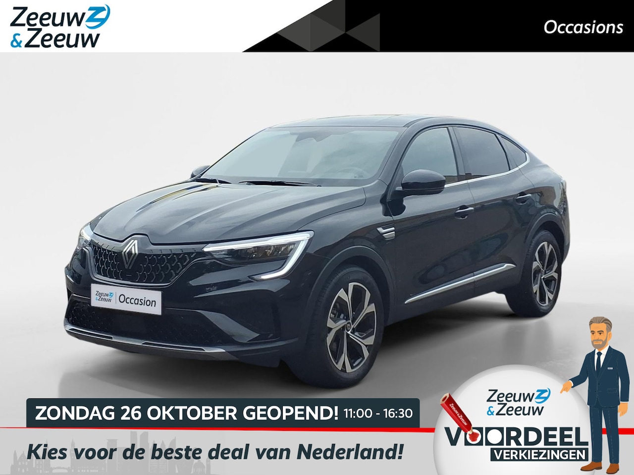 Renault Arkana - 1.6 E-Tech full hybrid 145 techno Navigatie | Airco/ECC | fabrieks garantie - AutoWereld.nl