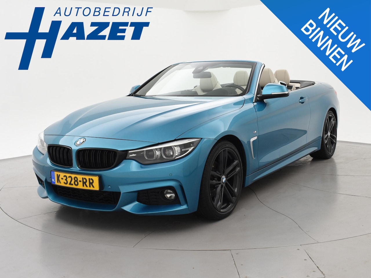 BMW 4-serie Cabrio - 420i M-SPORT + NEKVERWARMING | HEAD-UP | DAB | HARMAN/KARDON | MEMORY | CAMERA | SPORTSTOE - AutoWereld.nl