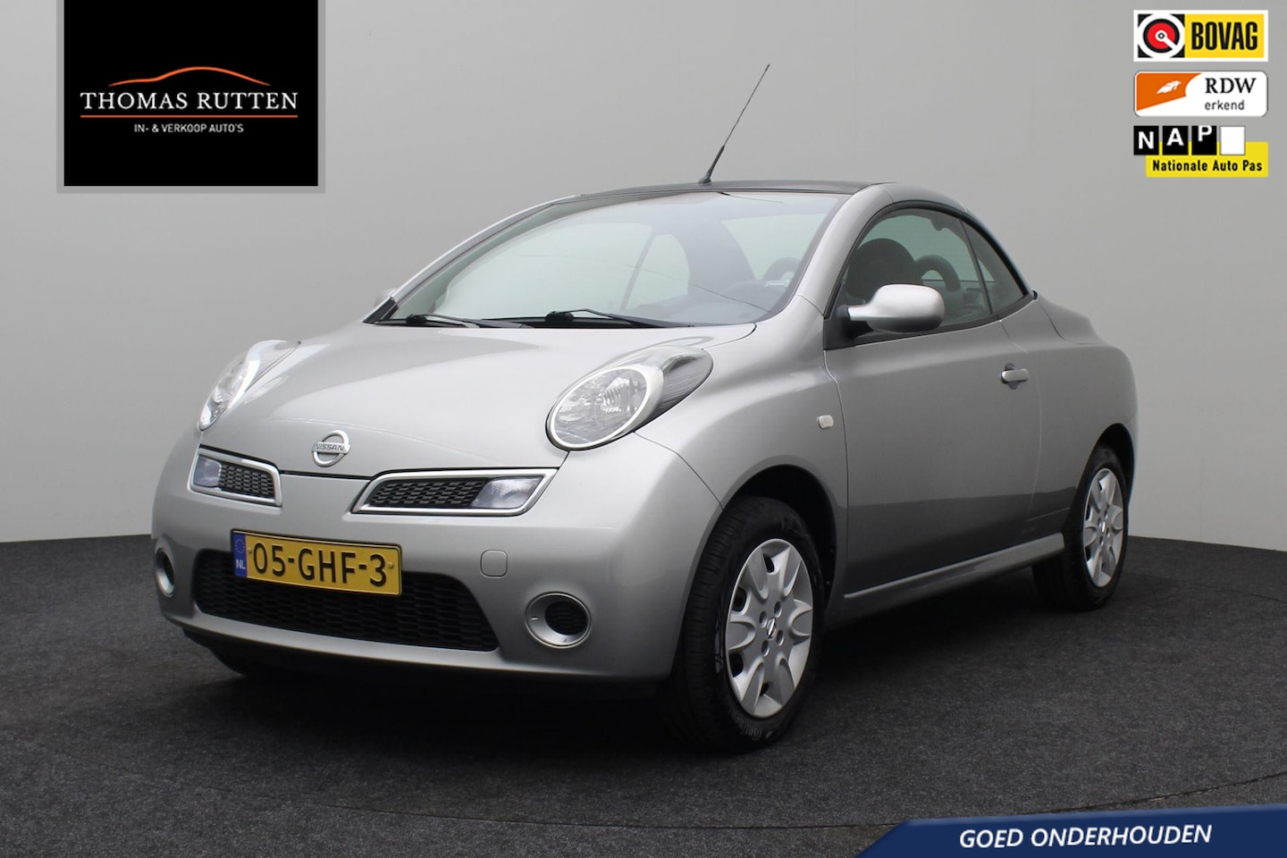 Nissan Micra - 1.4 Tekna Cabrio 2008 NAP | Panoramadak | Elektrische ramen | Radio CD | 2 sleutels - AutoWereld.nl